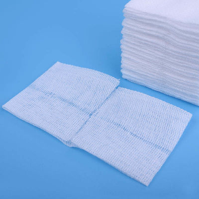 10cmx10cm 12ply Medical Gauze Pads Non Sterile 100% Bleached Cotton