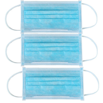 Procedure Earloops Medical Face Mask One Size Fits Blue Non Sterile ASTM Level 1