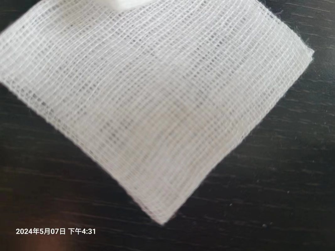 Square Medical Gauze Swab 16 Ply Cotton Sterile ISO Certified